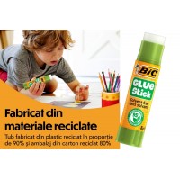 Set Lipici Solid BIC 8 g + Pix Radius Zanzi – Formulă Îmbunătățită, Tub 95% Reciclabil, Non-Toxic pentru Hârtie, Carton și Fotografii