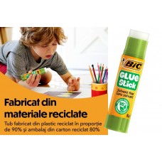 Set Lipici Solid BIC 8 g + Pix Radius Zanzi – Formulă Îmbunătățită, Tub 95% Reciclabil, Non-Toxic pentru Hârtie, Carton și Fotografii