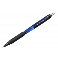 Pix Jetstream UNI SXN-101, 0.7mm, cu grip, mecanism retractabil - Albastru, Scriere Albastra
