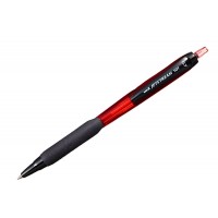 Pix Jetstream UNI SXN-101, 0.7mm, cu grip, mecanism retractabil - Rosu, Scriere Rosie