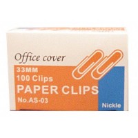 Agrafe metalice zincate 33mm Office Cover 70 bucati argintii