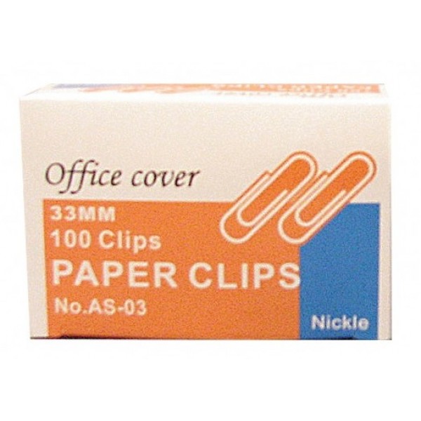 Agrafe metalice zincate 33mm Office Cover 70 bucati argintii