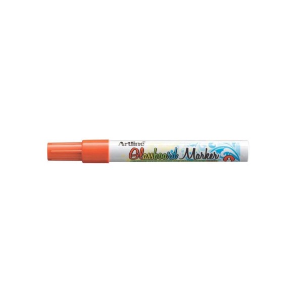 Marker pentru tabla de sticla Artline Glassboard varf rotund 2.0mm portocaliu fluorescent