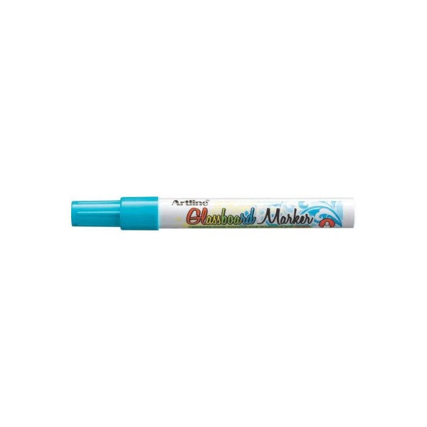 Marker pentru tabla de sticla Artline Glassboard varf rotund 2.0mm bleu