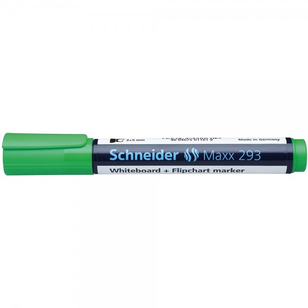 Marker tabla si flipchart Schneider Maxx 293 varf tesit 2-5mm verde