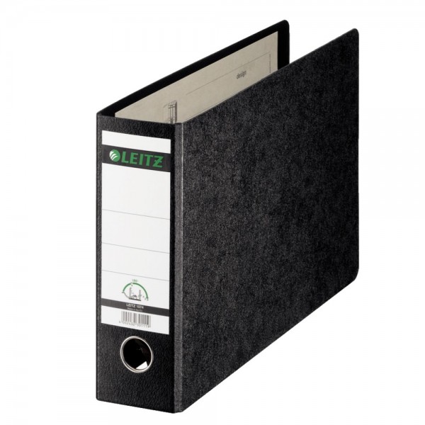 Biblioraft LEITZ 180, A4 landscape, margine metalica, 80mm - marmorat