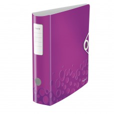 Biblioraft LEITZ Active Wow 180, A4, 75 mm, polyfoam - mov metalizat