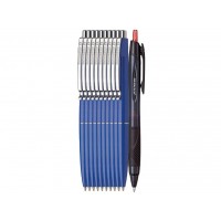 Set Premium - 10 Pixuri Schneider cu mecanism retractabil - Albastru, Scriere Albastra și Pix Jetstream