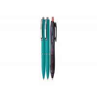 Set Premium - 2 Pixuri Schneider cu mecanism retractabil - Verde, Scriere Albastra și Pix Jetstream