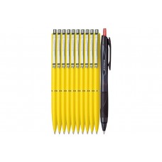 Set Premium - 10 Pixuri Schneider cu mecanism retractabil - Galben, Scriere Albastra și Pix Jetstream