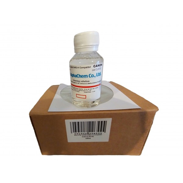 Flacon Solutie de curatare cu nivel mare de actionare AlphaChem Compatibil Canon CL-513C Cyan 100ml, pentru inmuierea capului de cartus si desfundarea duzelor , 1buc Cdr Maxell cu plic