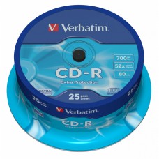 CD-R disc Verbatim 700MB/80minute 52x spindle EXTRA PROTECTION 25 bucati