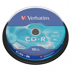CD-R disc Verbatim 700MB/80minute 52x spindle EXTRA PROTECTION 10 bucati