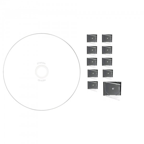 CD-R disc Verbatim 700MB/80minute 52x printabil AZO 10 bucati cu carcasa jewel id-brand