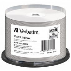 CD-R disc Verbatim 700MB/80minute 52x spindle printabil AZO CRYSTAL 50 bucati non-id