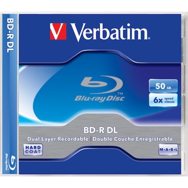 BD-R DL Verbatim,  50GB, 6X