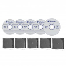 Blu-ray disc Verbatim 25GB 6x HardCoat 5 discuri cu 5 carcase slim