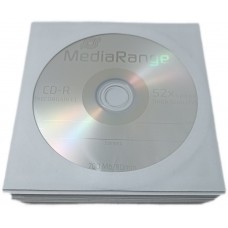 CD-R 100 discuri MediaRange 700MB/80minute 52x cu 100 plicuri