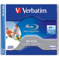 BD-R DL Verbatim, 50GB, 6X, printabil