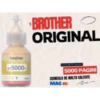 Flacon cerneala Brother Original BT5000Y Galben 5000 Pagini Compatibil Brother DCP si MFC