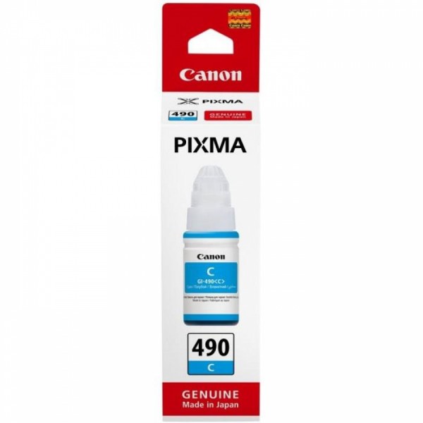 Cartus Cerneala Original Canon GI-490C Cyan 70 ml