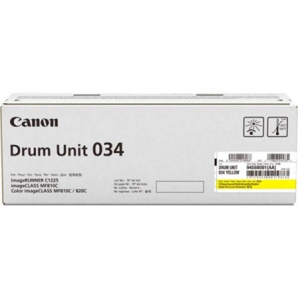 Drum Original Canon 034DY Drum Galben 34000 pagini