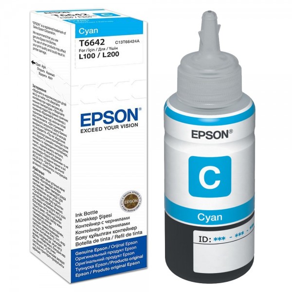 Epson C13T66424A (T6642) flacon cerneala cyan 70ml, 6500 pagini