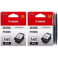 Pachet Cartuse Cerneala Original Canon 2x PG-545B Negru 16 ml si pix Schneider