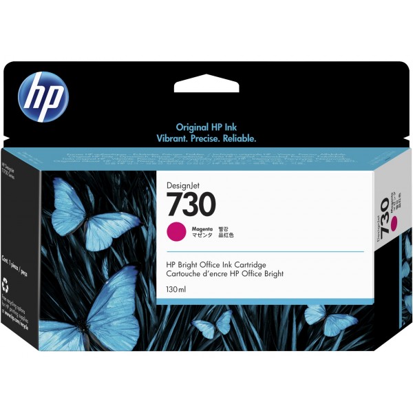 Cartus cerneala Original HP730, P2V63A Magenta, 130ml