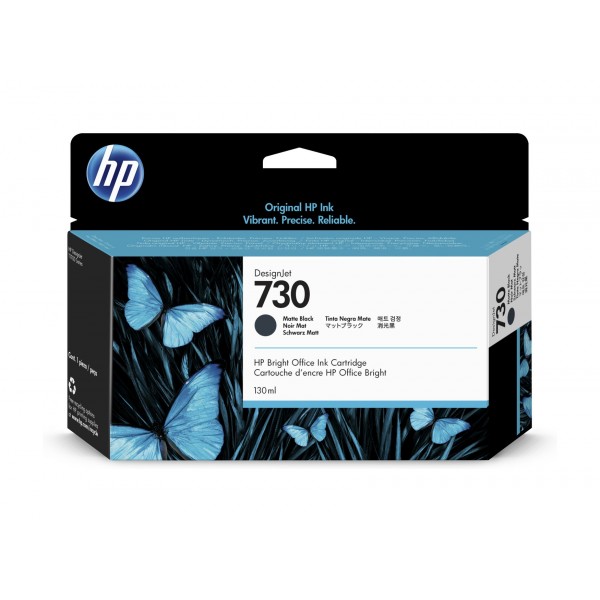 Cartus cerneala Original HP730, P2V65A Negru mat, 130ml