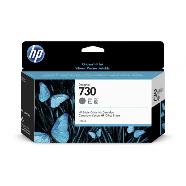 Cartus cerneala Original HP730, P2V66A Gri, 130ml