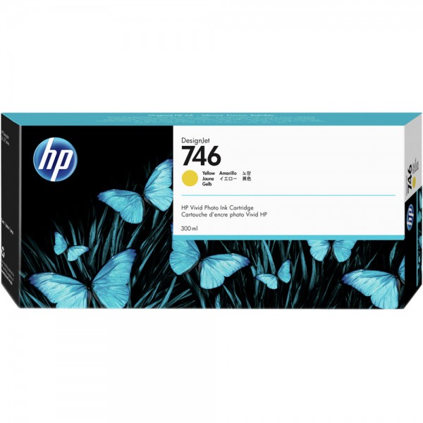 Cartus cerneala Original HP746, P2V79A Galben, 300ml