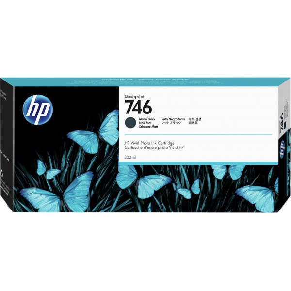 Cartus cerneala Original HP746, P2V83A Negru mat, 300ml