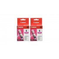 Pachet Cartuse Cerneala Original Canon 2x BCI-6M Magenta 26 ml si pix Schneider