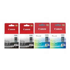 Pachet Cartuse Cerneala Original Canon 2x PG-37B Negru, 2x CL-38 Color, 40 ml si pix Schneider