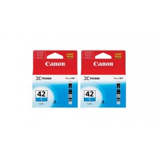 Pachet Cartuse Cerneala Original Canon 2x CLI-42C Cyan 26 ml si pix Schneider