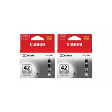 Pachet Cartuse Cerneala Original Canon 2x CLI-42GY Gri 26 ml si pix Schneider