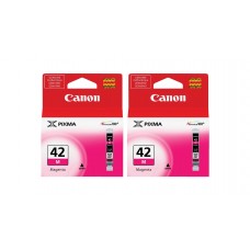 Pachet Cartuse Cerneala Original Canon 2x CLI-42M Magenta 26 ml si pix Schneider