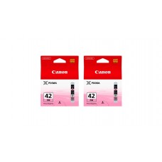 Pachet Cartuse Cerneala Original Canon 2x CLI-42M Magenta 26 ml si pix Schneider