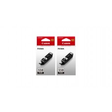 Pachet Cartuse Cerneala Original Canon 2x PGI-550B Negru 30 ml si pix Schneider