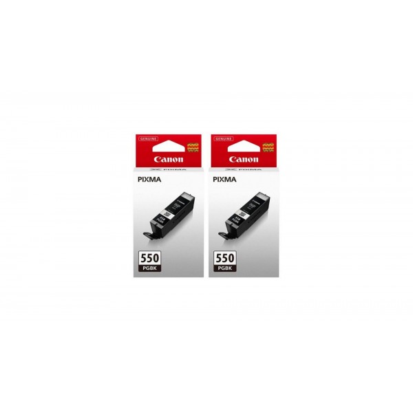 Pachet Cartuse Cerneala Original Canon 2x PGI-550B Negru 30 ml si pix Schneider