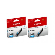 Pachet Cartuse Cerneala Original Canon 2x CLI-551C Cyan 14 ml si pix Schneider