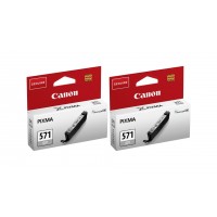 Pachet Cartuse Cerneala Original Canon 2x CLI-571GY Gri 14 ml si pix Schneider