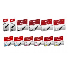 Pachet Cartuse Cerneala Original Canon 2x PGI-570B Negru, 2x PGI-570B Negru, 2x CLI-551C Cyan, 2x CLI-551M Magenta, 2x CLI-571Y Galben, 2x CLI-571GY Gri, 100 ml si pix Schneider