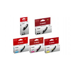 Pachet Cartuse Cerneala Original Canon 1x PGI-570B Negru, 1x CLI-571B Negru, 1x CLI-551C Cyan, 1x CLI-551M Magenta, 1x CLI-571Y Galben, 43 ml si pix Schneider