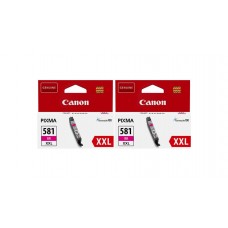 Pachet Cartuse Cerneala Original Canon 2x CLI-581XXLM Magenta 23.4 ml si pix Schneider