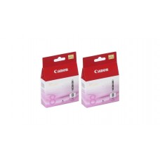 Pachet Cartuse Cerneala Original Canon 2x CLI-8M Magenta 26 ml si pix Schneider