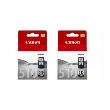 Pachet Cartuse Cerneala Original Canon 2x PG-510B Negru 18 ml si pix Schneider
