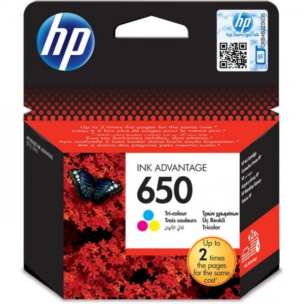 Cartus cerneala Original HP650, CZ102AE Color, 200pagini