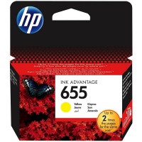 Cartus cerneala Original HP655, CZ112AE Galben, 600pagini